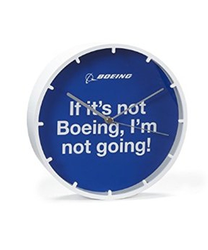 Часы настенные "If it's not Boeing, I'm not going!"