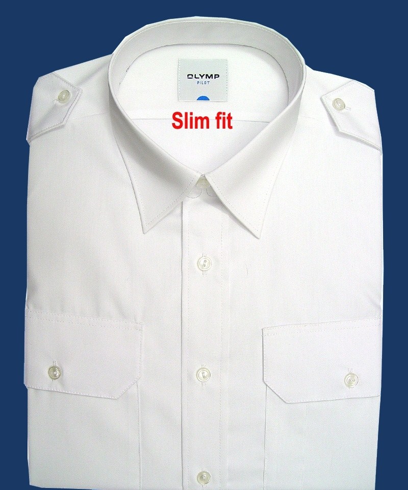 Рубашка Pilot-Slim  с длинным рукавом.