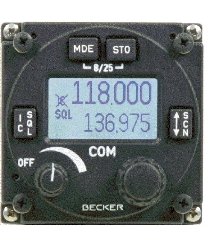 Becker AR6201-(022) VHF-AM Transceiver - 8.33 / 25 kHz, 6 Watt