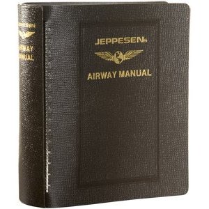 Папка под сборник Jeppesen Airway Manual, натуральная кожа.
