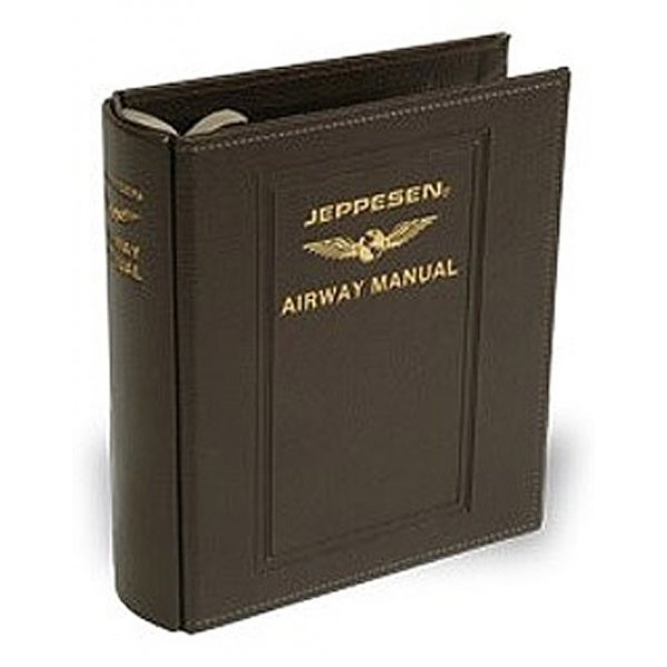 Папка под сборник Jeppesen Airway Manual, искуственная кожа.
